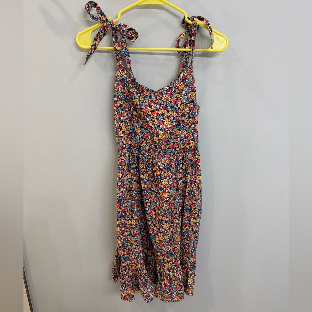 Floral Sundress with Tie Straps